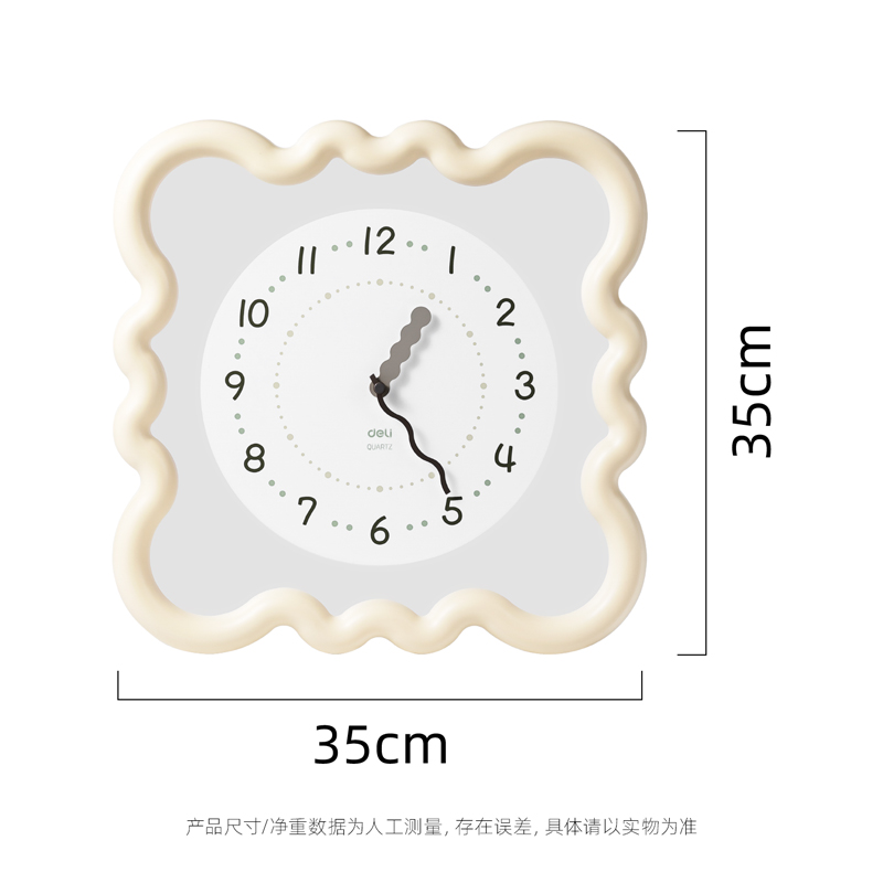 尊龙凯时LE406-奶油风挂钟(米白)(台)