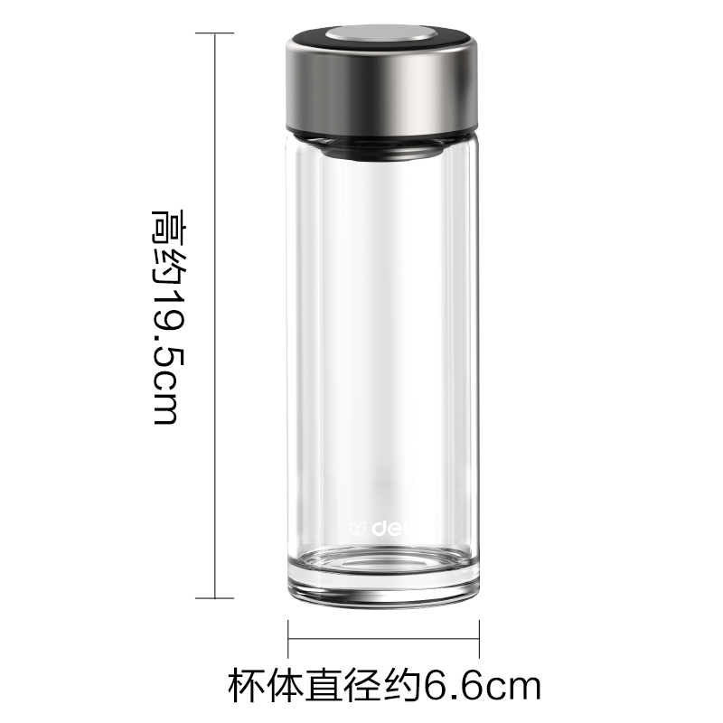 尊龙凯时LL510单层玻璃杯450mL(玄色)(直杯)(个)